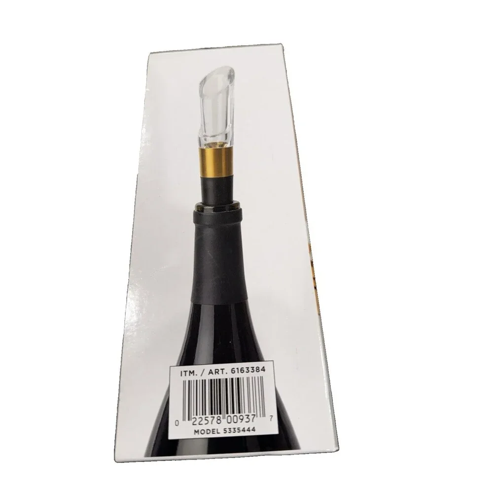 RBT 5 Piece Electric Wine Set Corkscrew Aerator Stopper Foil Cutter Base New